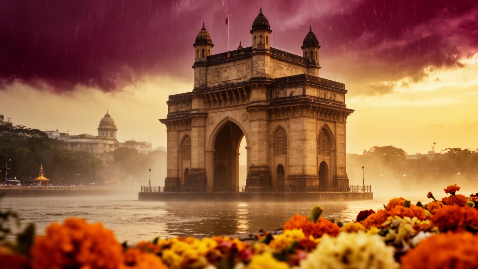 India landscape at golden hour
